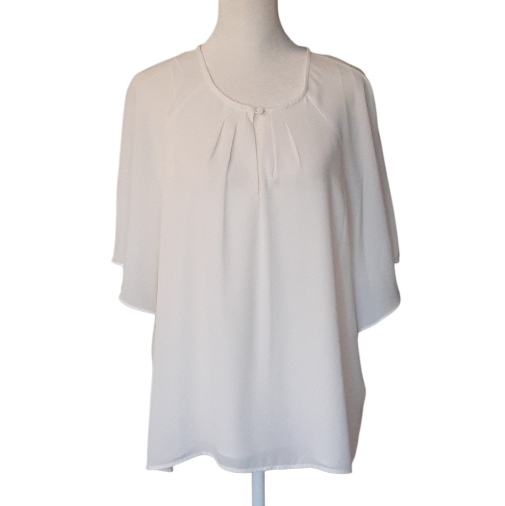 CeCe White Women's Blouse. Size XL New With Tags